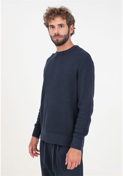 Maglione girocollo blu da uomo SELECTED HOMME | 16094552Sky Captain